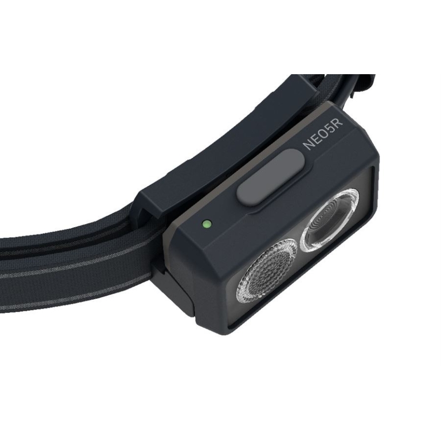 Ledlenser NEO5R - Linterna frontal recargable LED regulable LED/1800mAh IP54 600 lm 35 h negra