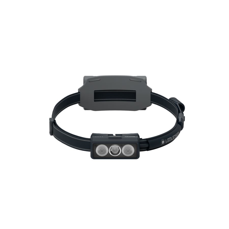 Ledlenser NEO9R - Linterna frontal recargable regulable LED/5000 mAh IP54 1200 lm 120 h negro/gris