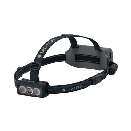 Ledlenser NEO9R - Linterna frontal recargable regulable LED/5000 mAh IP54 1200 lm 120 h negro/gris