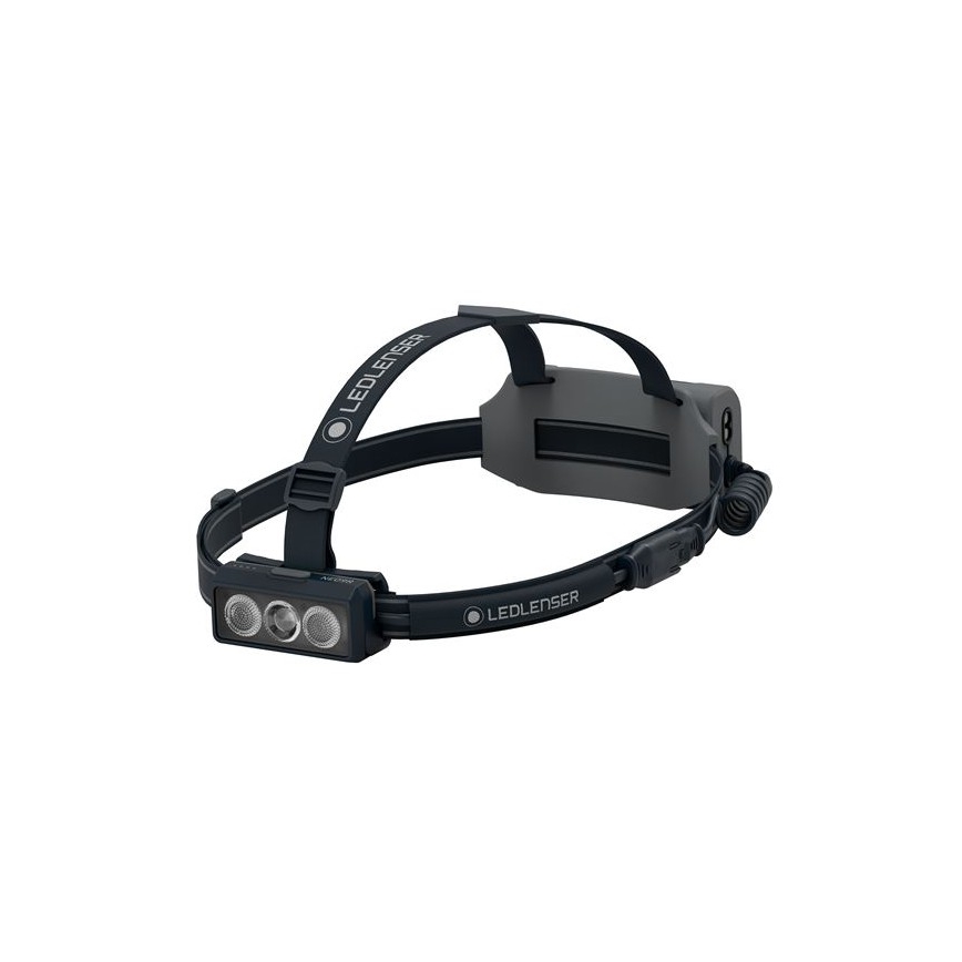 Ledlenser NEO9R - Linterna frontal recargable regulable LED/5000 mAh IP54 1200 lm 120 h negro/gris