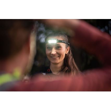 Ledlenser NEO9R - Linterna frontal recargable LED regulable/5000 mAh IP54 1200 lm 120h negro/azul