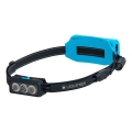Ledlenser NEO9R - Linterna frontal recargable LED regulable/5000 mAh IP54 1200 lm 120h negro/azul