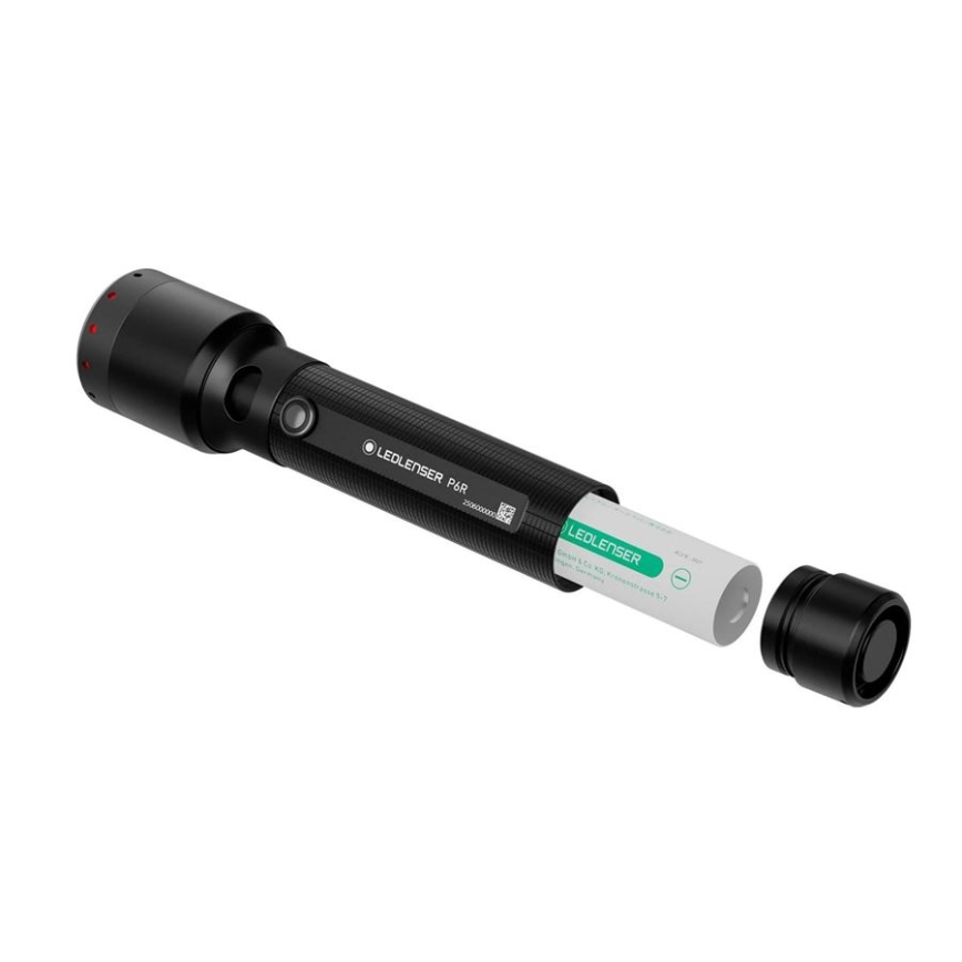 Ledlenser P6R - Linterna recargable LED regulable LED/3000 mAh IP68 1200 lm 65 h negra