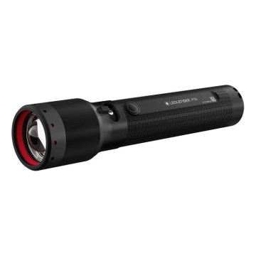 Ledlenser P7R - Linterna recargable LED regulable, 4600 mAh, IP68, 2000 lm, 80 h, negra