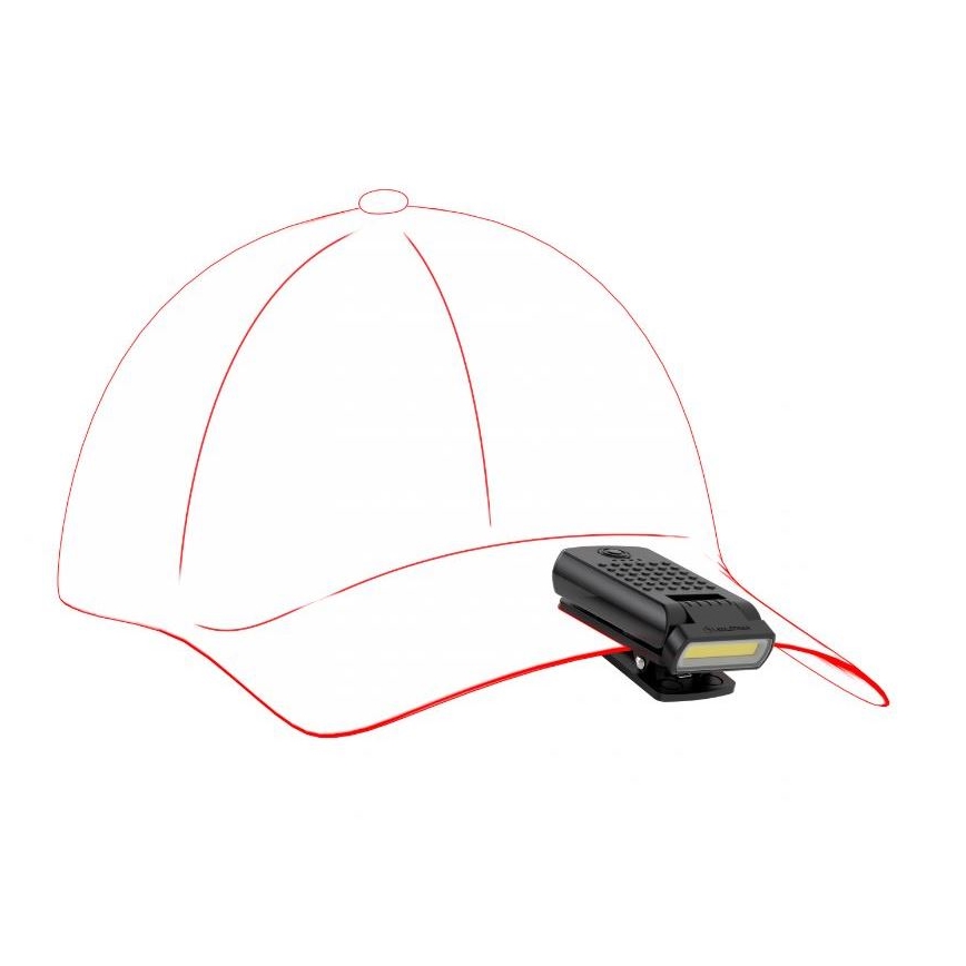 Ledlenser W1R - Linterna de trabajo recargable y regulable con clip LED/740 mAh IP54 220 lm