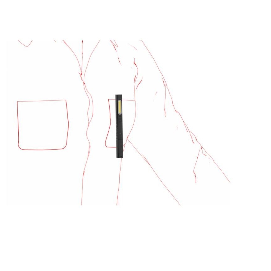 Ledlenser W2R - linterna de trabajo recargable y regulable LED, batería 630 mAh, protección IP54, 220 lm