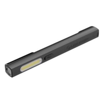 Ledlenser W2R - linterna de trabajo recargable y regulable LED, batería 630 mAh, protección IP54, 220 lm