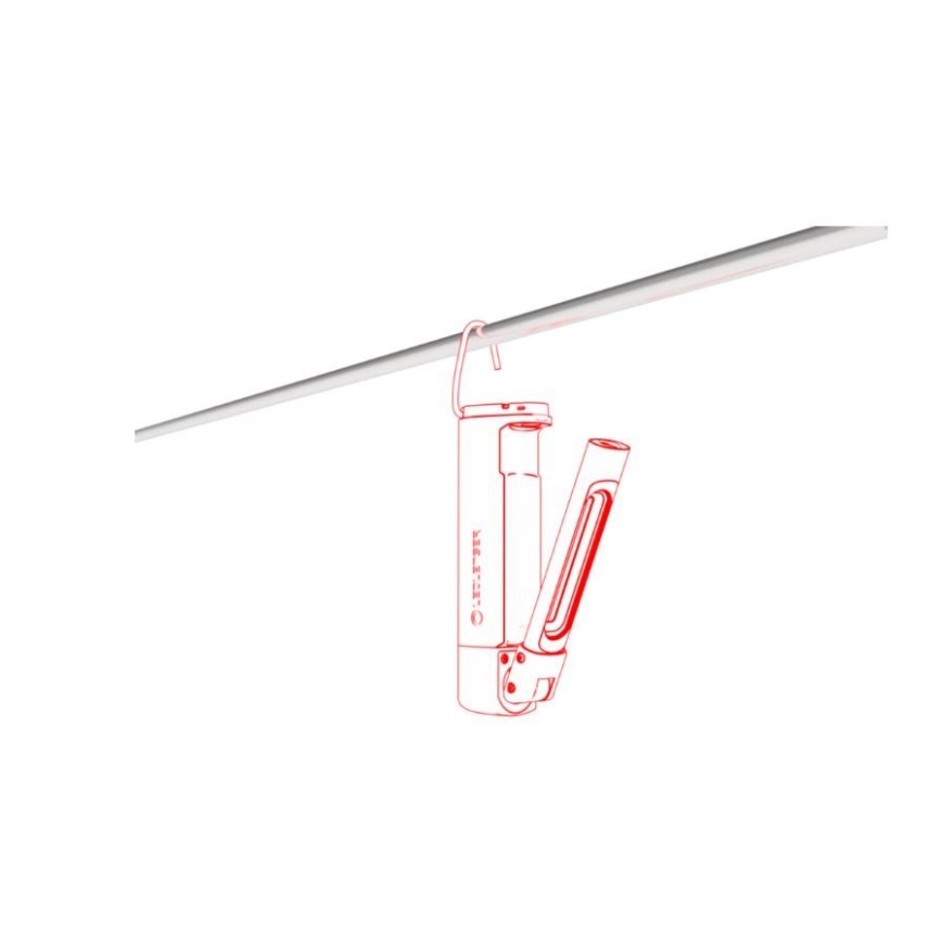 Ledlenser W7R - Luz de trabajo recargable LED regulable, 2500 mAh, IP54, 600 lm