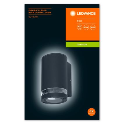 Ledvance - Aplique de exterior BEAM 1xGU10/35W/230V IP44