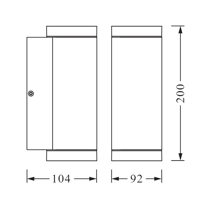 Ledvance - Aplique de exterior BEAM 2xGU10/35W/230V IP44