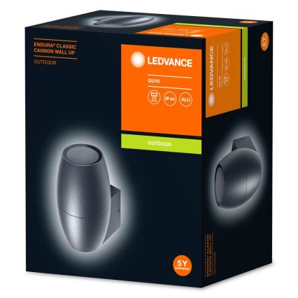 Ledvance - Aplique de exterior CANNON 1xGU10/35W/230V IP44
