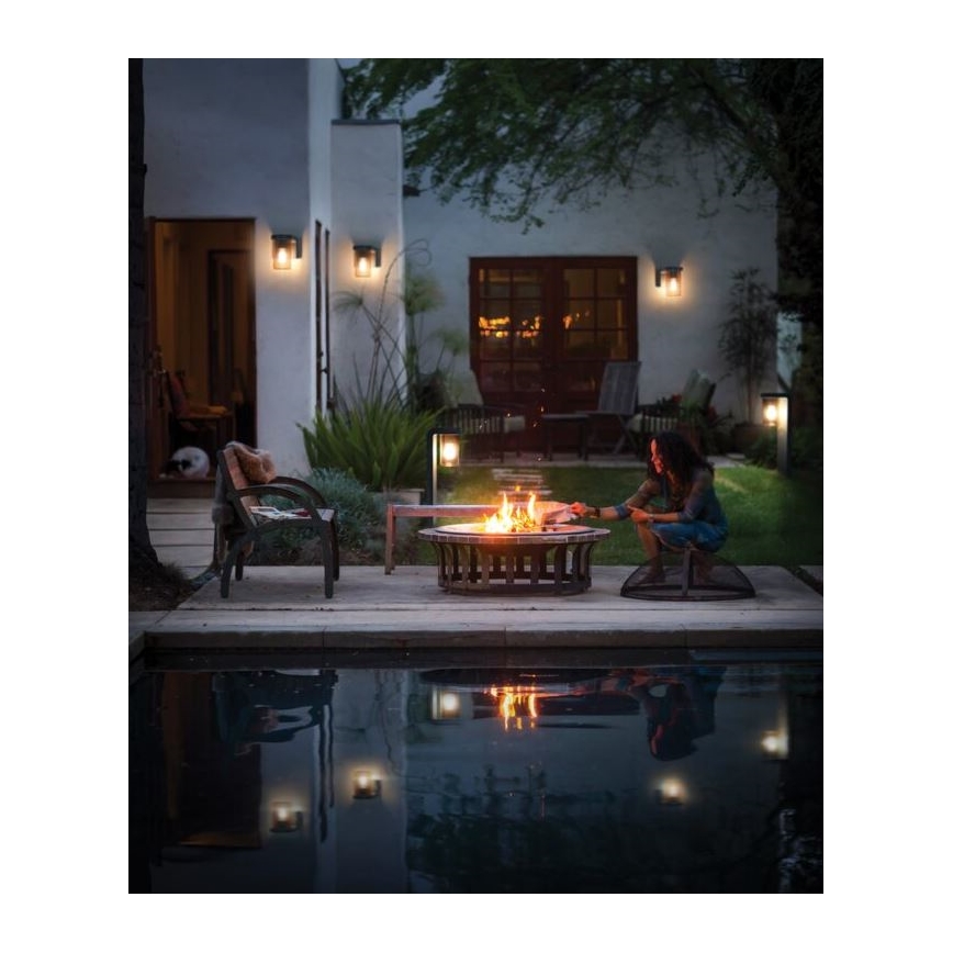 Ledvance - Aplique de exterior CASCADE 1xE27/25W/230V IP44