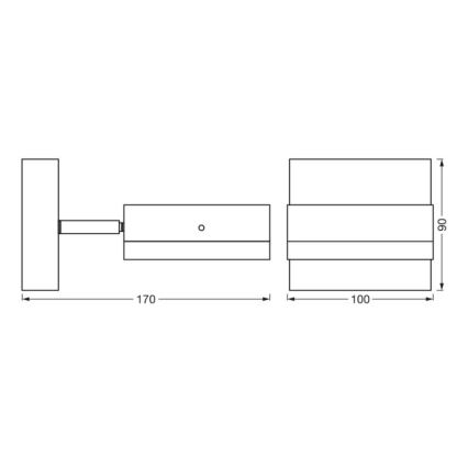 Ledvance - Aplique de exterior ENDURA CLASSIC 1xGX53/12W/230V IP44