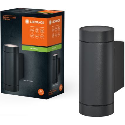 Ledvance - Aplique de exterior ITYS 2xGU10/35W/230V IP65