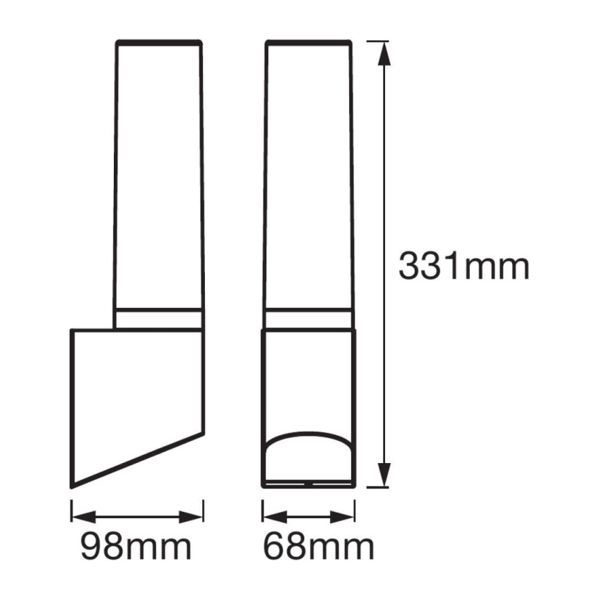 Ledvance - Aplique de exterior LED FLARE 1xLED/7W/230V IP44
