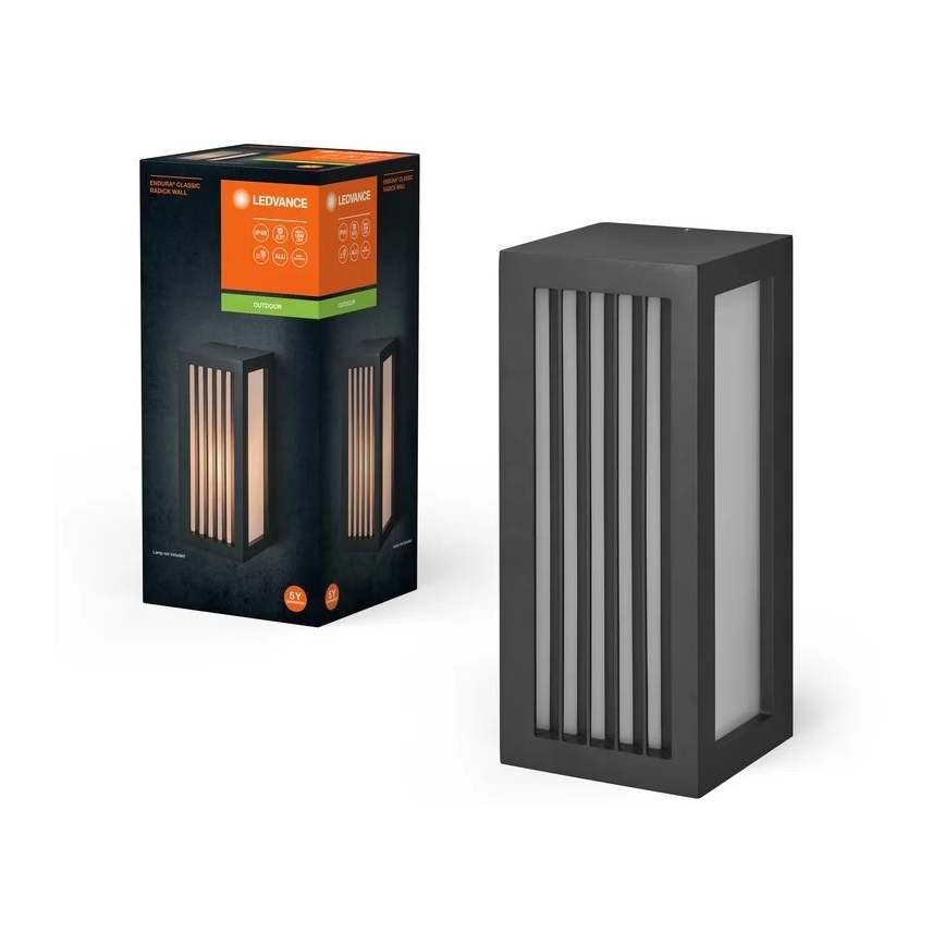 Ledvance - Aplique de exterior RADICK  1xE27/18W/230V IP65