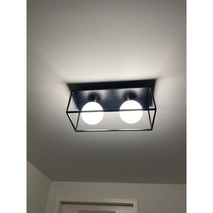 Ledvance - Aplique de pared exterior DECOR SQUARE 2xG9/28W/230V IP44