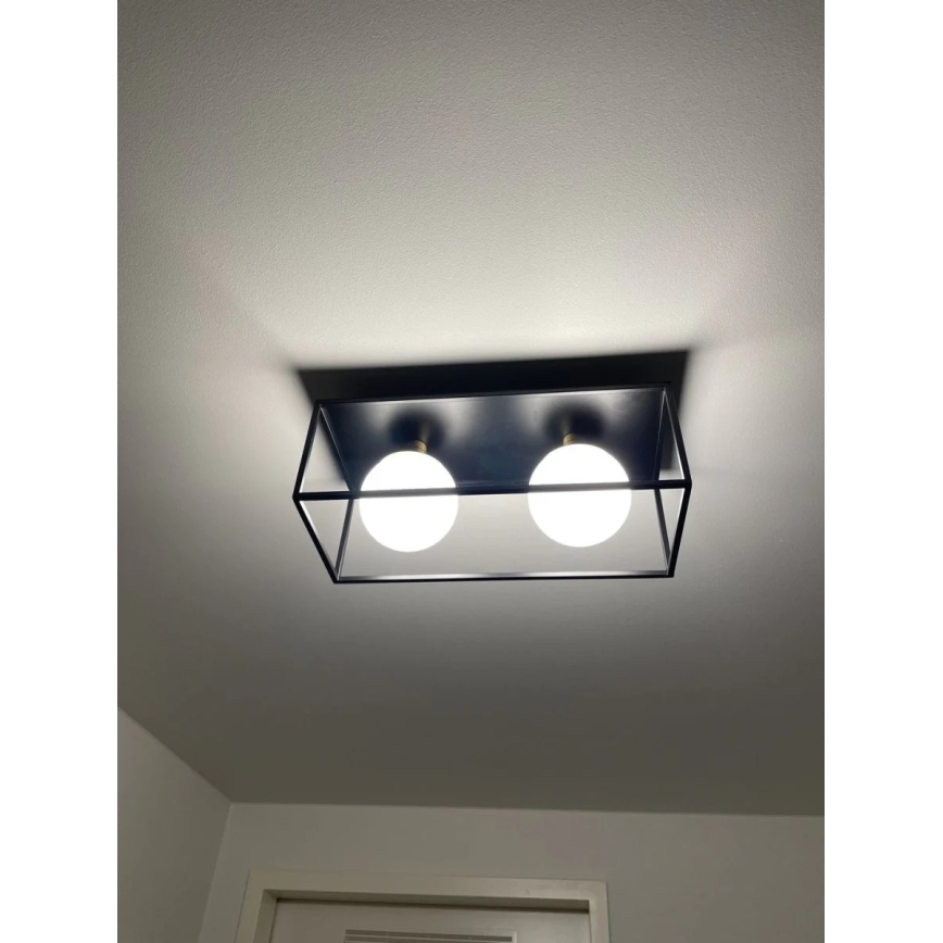 Ledvance - Aplique de pared exterior DECOR SQUARE 2xG9/28W/230V IP44