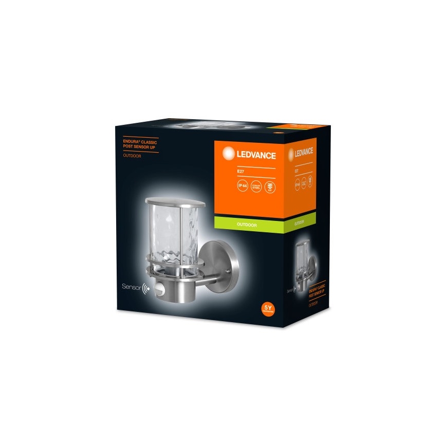 Ledvance - Aplique exterior con sensor ENDURA 1xE27/60W/230V IP44