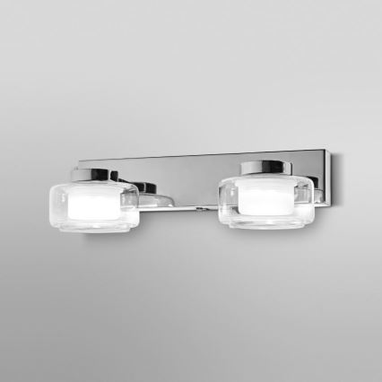 Ledvance - Aplique LED de baño ORBIS FLAME 2xLED/5,5W/230V 3000/4000K IP44 cromo