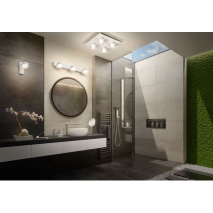 Ledvance - Aplique LED de baño ORBIS FLAME 3xLED/5,5W/230V 3000/4000K IP44 blanco