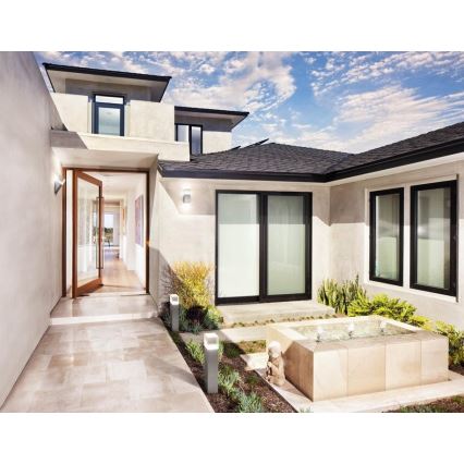 Ledvance - Aplique LED de pared para exterior con sensor CRYSTAL LED/5W/230V IP44