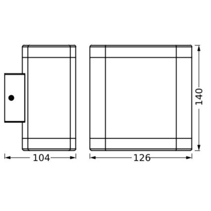 Ledvance - Aplique LED para exterior ENDURA STYLE DALLAS LED/9W/230V IP44