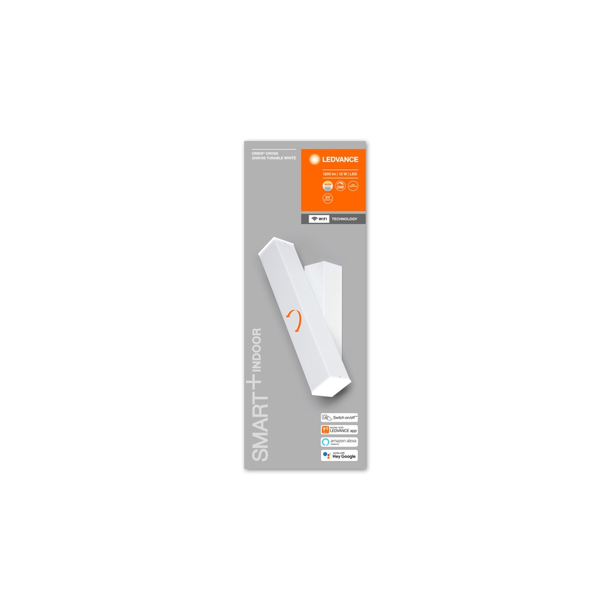 Ledvance - Aplique LED regulable SMART+ CROSS 2xLED/6W/230V 3000-6500K Wi-Fi