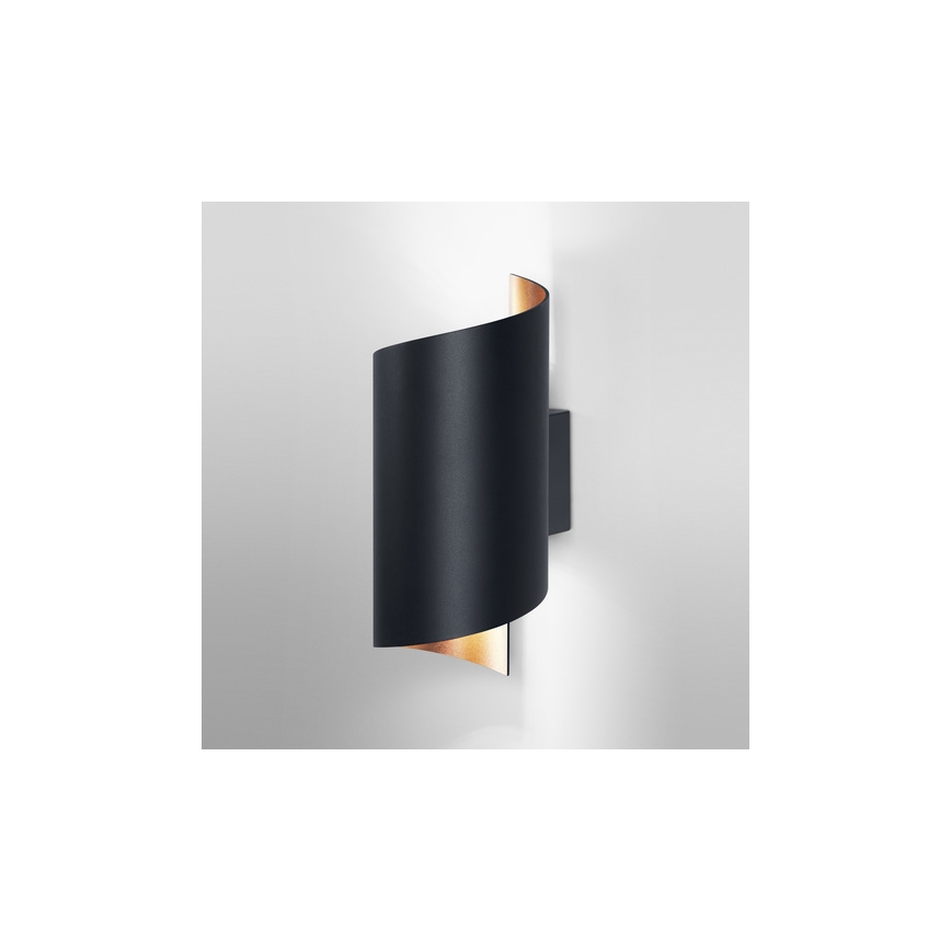 Ledvance - Aplique LED regulable SMART+ TWIST LED/12W/230V 3000-6500K Wi-Fi negro