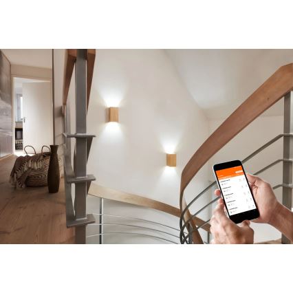 Ledvance - Aplique LED regulable SMART+ WOOD LED/12W/230V 3000-6500K Wi-Fi