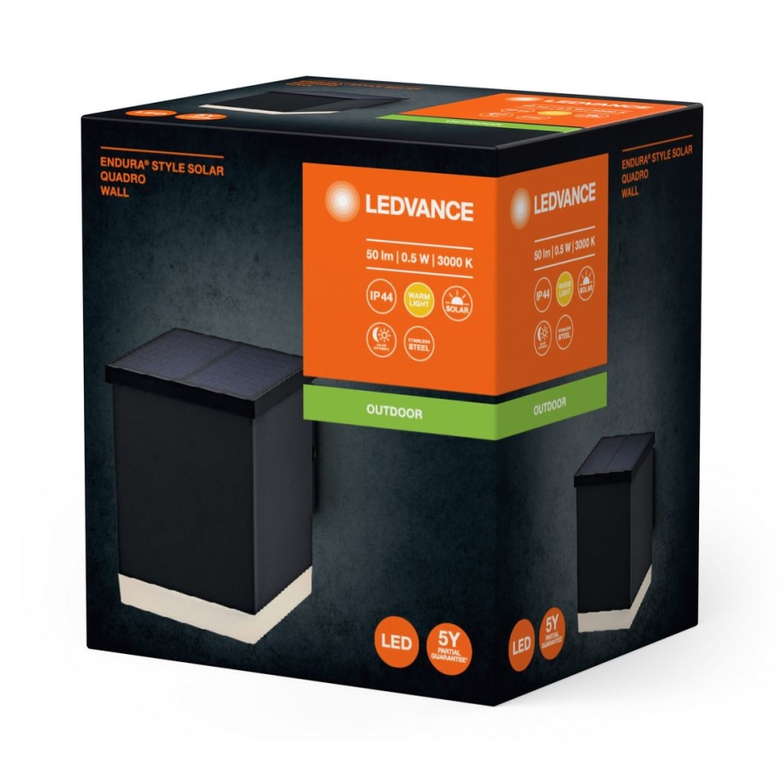 Ledvance - Aplique LED solar ENDURA STYLE SOLAR LED/0,5W/2,4V 1200 mAh IP44