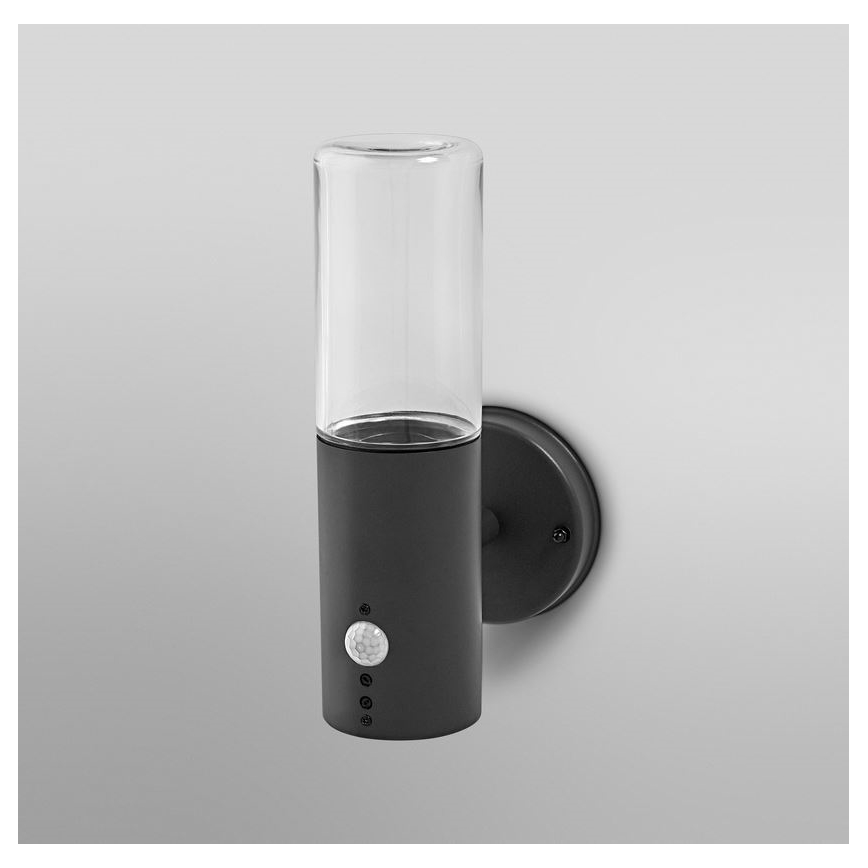 Ledvance - Aplique para exterior con sensor FIGO CYLINDER 1xE27/20W/230V