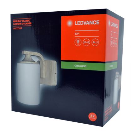 Ledvance - Aplique para exterior CYLINDER 1xE27/60W/230V IP43