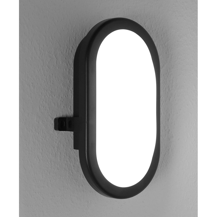 Ledvance - Aplique para exterior LED BULKHEAD LED/11W/230V IP54 negro
