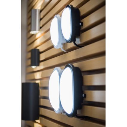 Ledvance - Aplique para exterior LED BULKHEAD LED/11W/230V IP54 negro