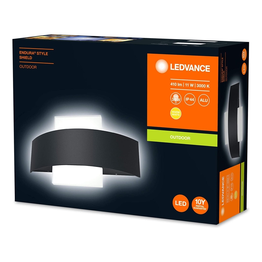 Ledvance - Aplique para exterior LED SHIELD LED/11W/230V IP44