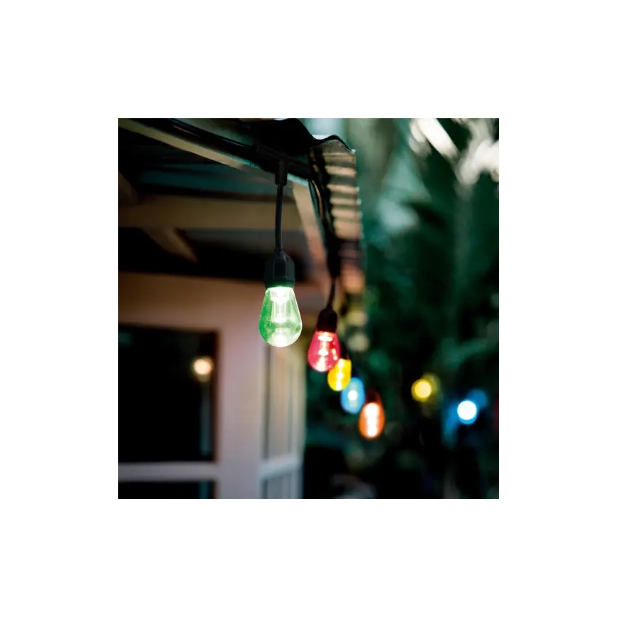 Ledvance - Cadena LED RGBW regulable para exteriores SMART+ STRING 12xLED/0,37W/230V IP44 Wi-Fi