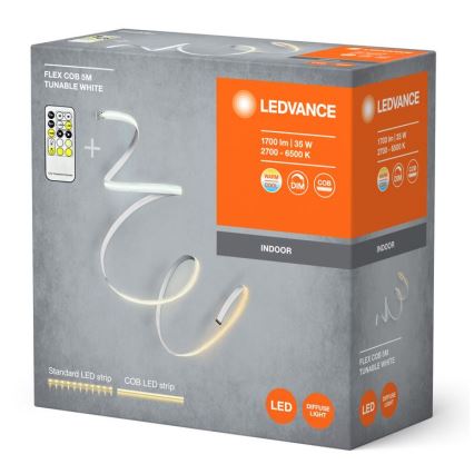 Ledvance - Cinta LED regulable FLEX COB 5m LED/35W/230V 2700-6500K + control remoto