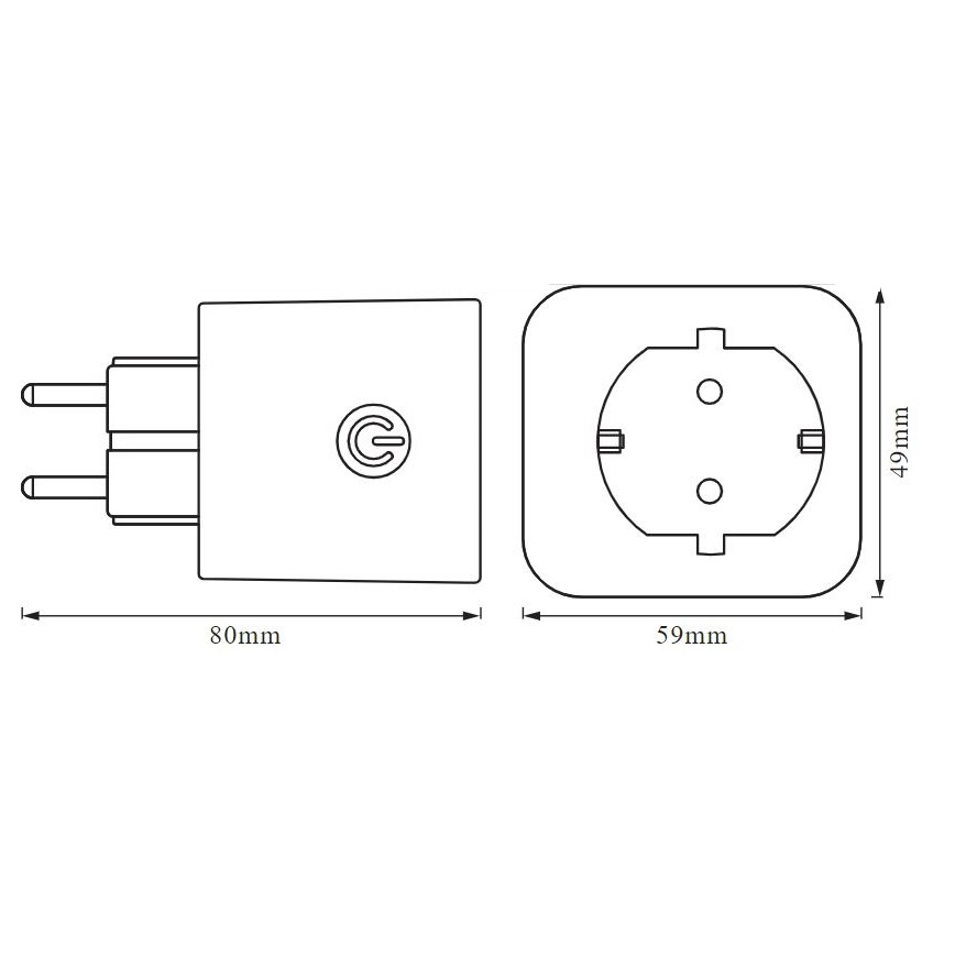 Ledvance - Enchufe inteligente SCHUKO SMART+ EU Wi-Fi