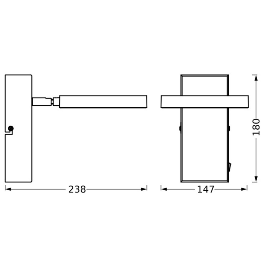 Ledvance - Foco LED de pared DECOR SATURN LED/11W/230V 3000/4200/6500K