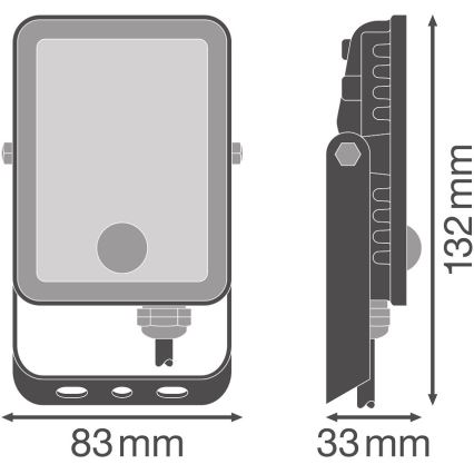 Ledvance - Proyector LED exterior con sensor FLOODLIGHT LED/10W/230V 4000K IP65
