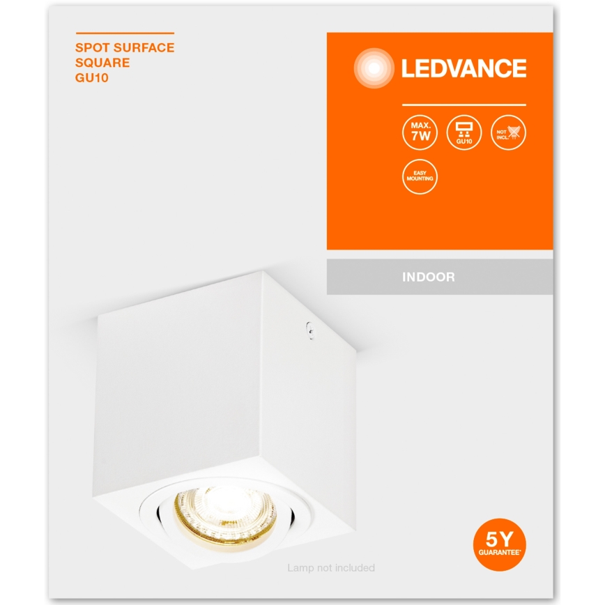 Ledvance - Foco SPOT 1xGU10/7W/230V blanco