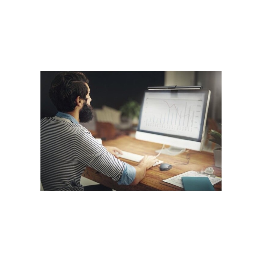 Ledvance - Iluminación LED regulable para monitor SUN@HOME LED/2,5W/5V 2200-5000K CRI 95 Wi-Fi