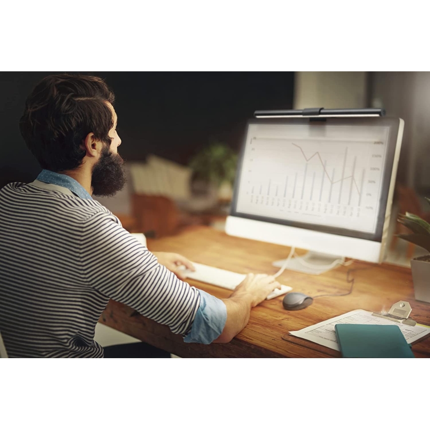 Ledvance - Iluminación LED regulable para monitor SUN@HOME LED/2,5W/5V 2200-5000K CRI 95 Wi-Fi