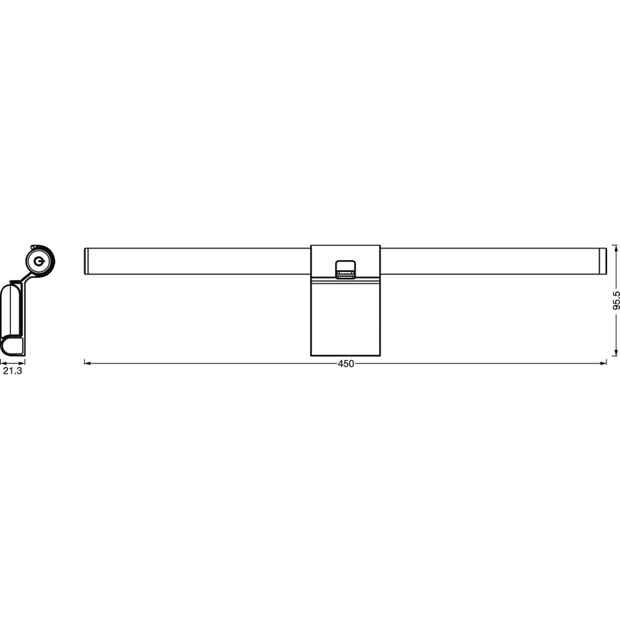 Ledvance - Iluminación LED regulable para monitor SUN@HOME LED/2,5W/5V 2200-5000K CRI 95 Wi-Fi