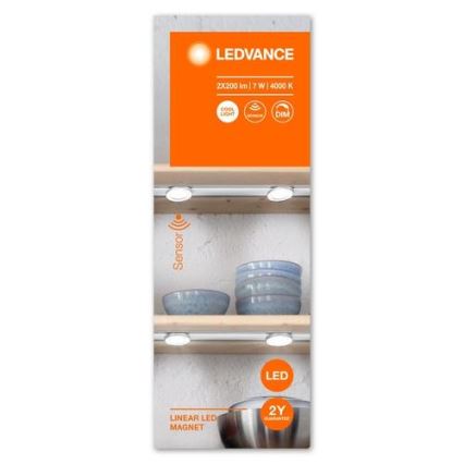 Ledvance - Iluminación LED regulable para muebles con sensor LINEAR 2xLED/3,5W/230V