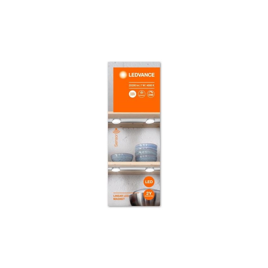 Ledvance - Iluminación LED regulable para muebles con sensor LINEAR 2xLED/3,5W/230V