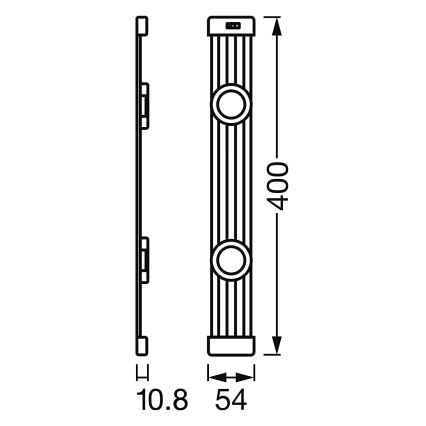 Ledvance - Iluminación LED regulable para muebles con sensor LINEAR 2xLED/3,5W/230V