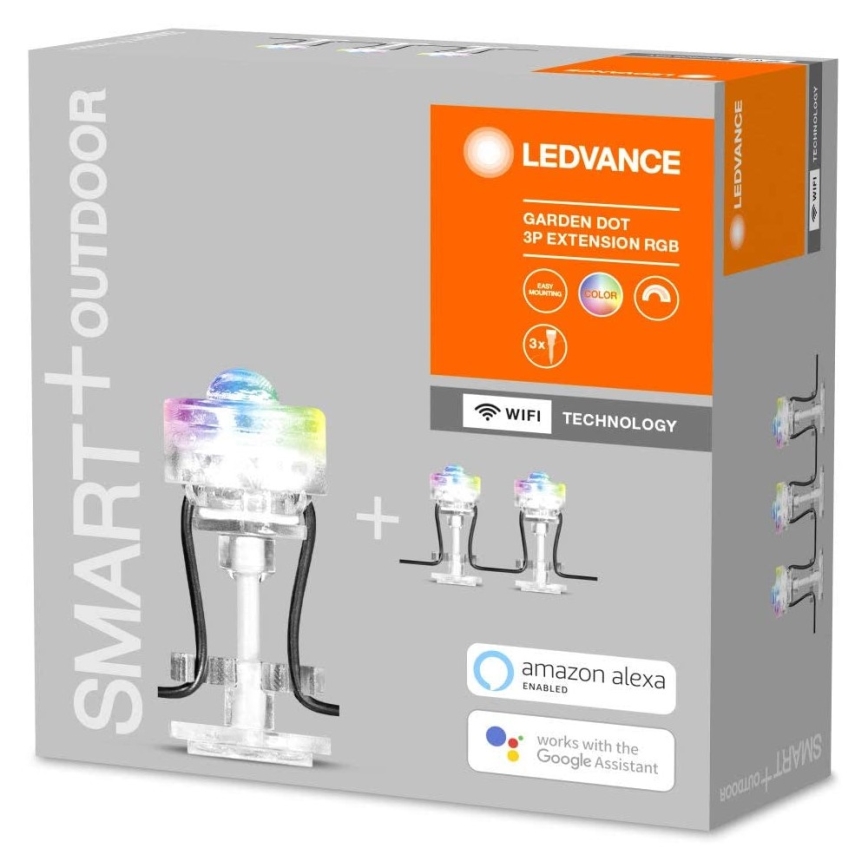 Ledvance - Kit de extensión exterior LED RGB SMART+ DOT 3xLED/0,7W/230V IP65 Wi-Fi