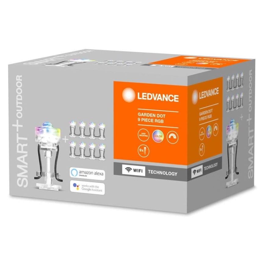 Ledvance - Kit de extensión exterior LED RGB SMART+ DOT 9xLED/2,5W/230V IP65 Wi-Fi